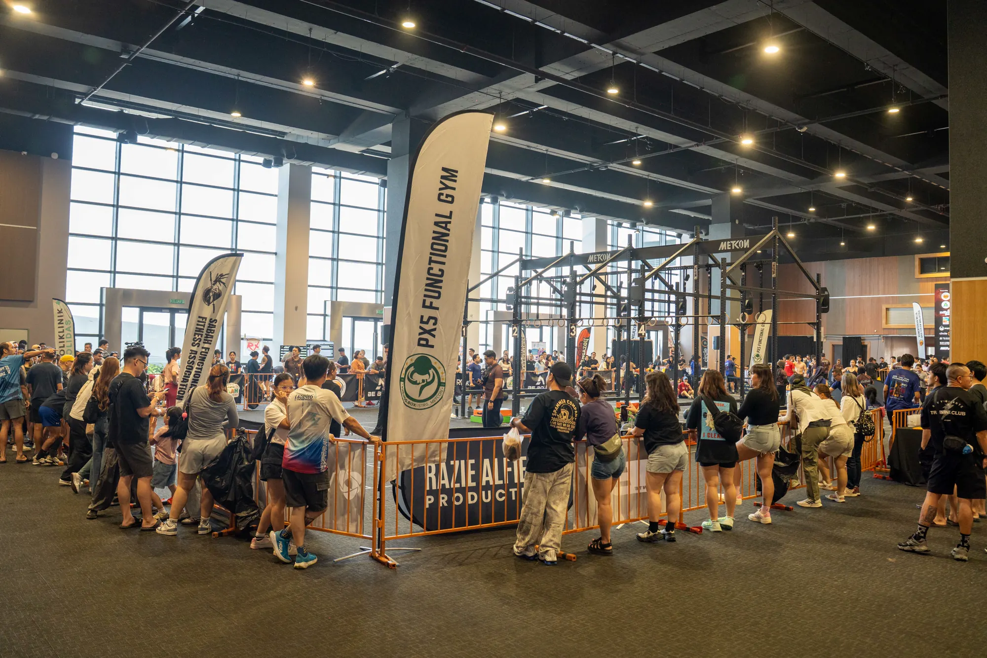 Athletes lining up for the final day of competition