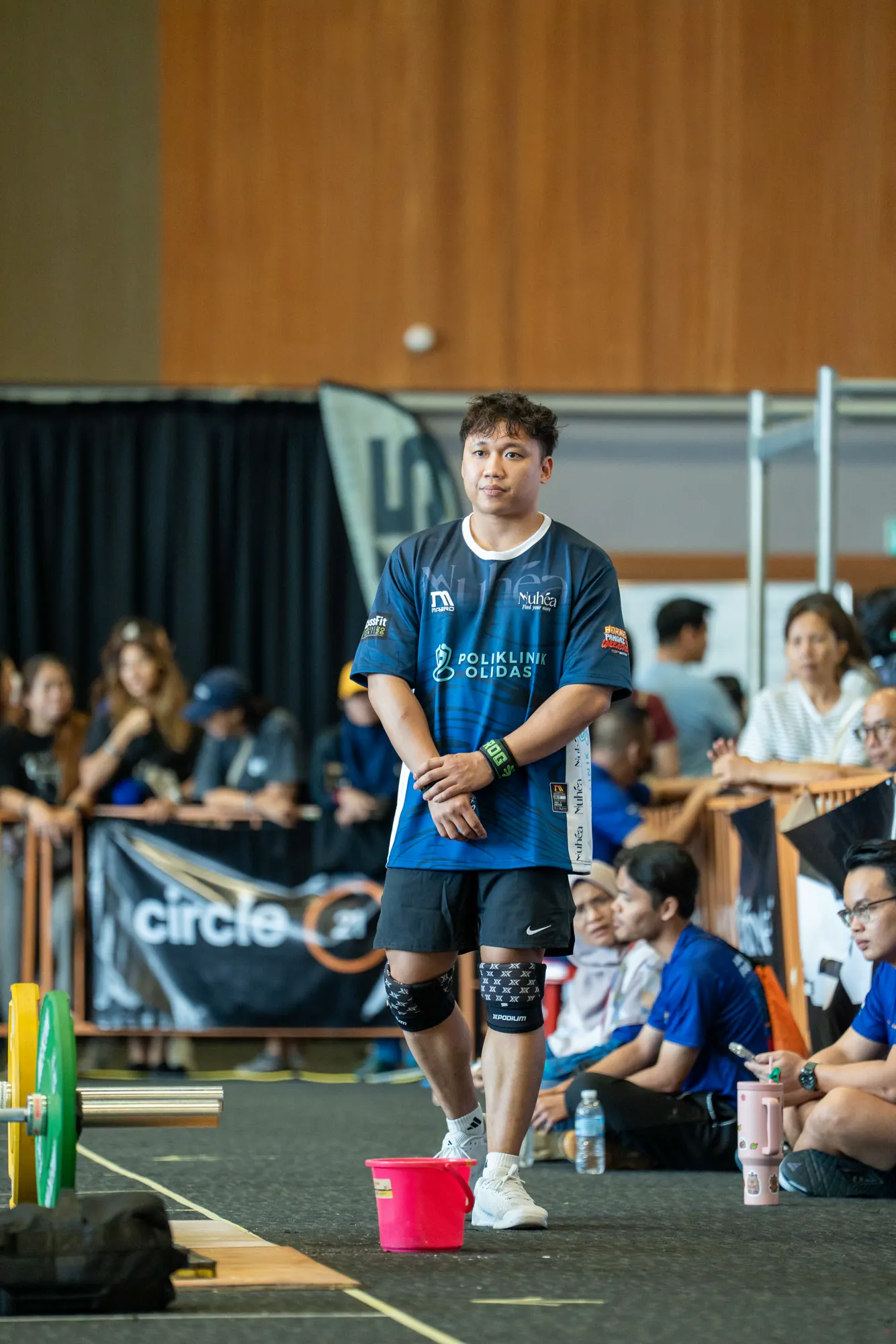 Athlete moving through a final-day workout